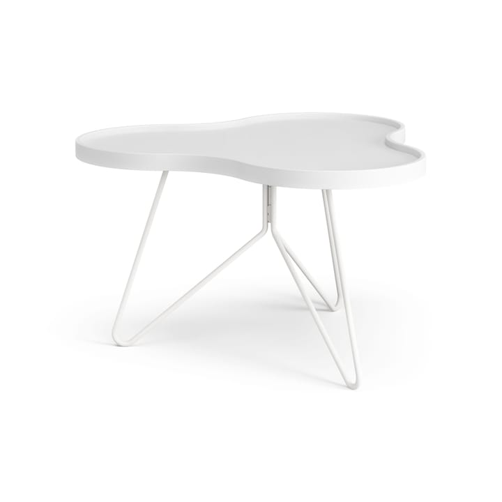 Mesa de centro Flower 62x66 cm - A39 cm Freixo com verniz branco - Swedese