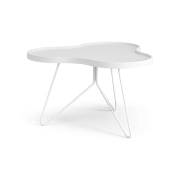 Mesa de centro Flower 62x66 cm - A39 cm Freixo com verniz branco - Swedese