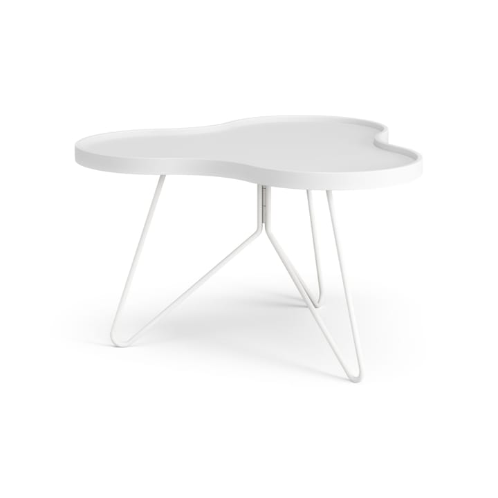 Mesa de centro Flower 62x66 cm - A39 cm Freixo com verniz branco - Swedese