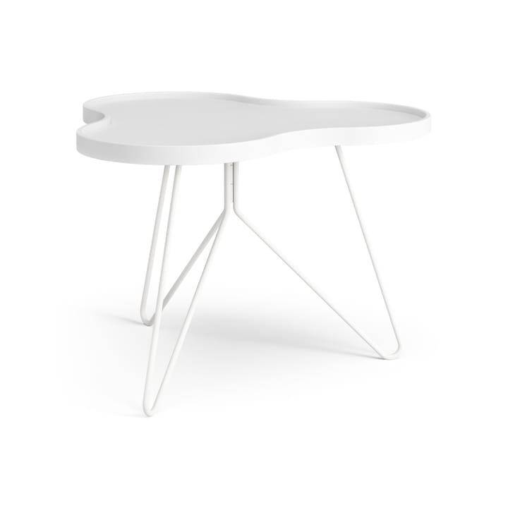 Mesa de centro Flower 62x66 cm - A45 cm Freixo com verniz branco - Swedese