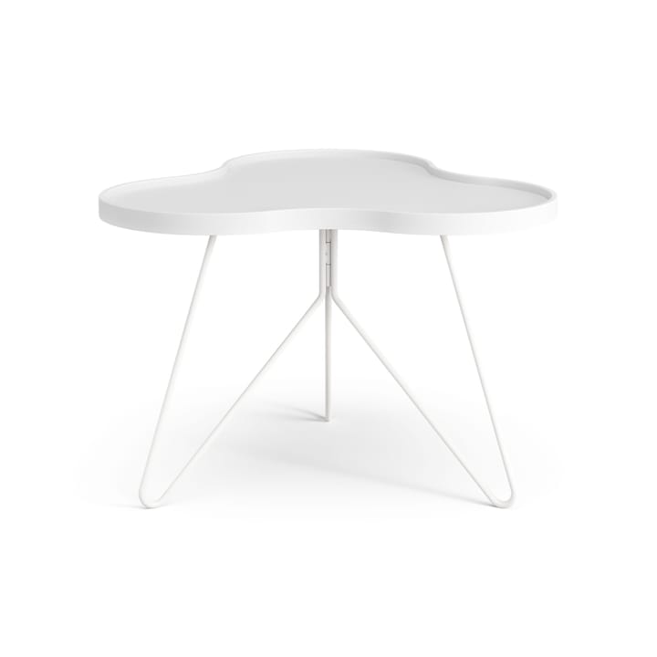 Mesa de centro Flower 62x66 cm - A45 cm Freixo com verniz branco - Swedese