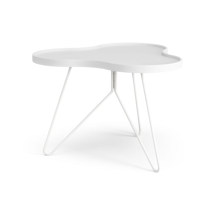 Mesa de centro Flower 62x66 cm - A45 cm Freixo com verniz branco - Swedese