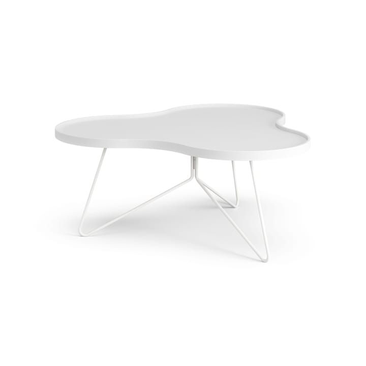 Mesa de centro Flower 84x90 cm - A39 cm Freixo com verniz branco - Swedese