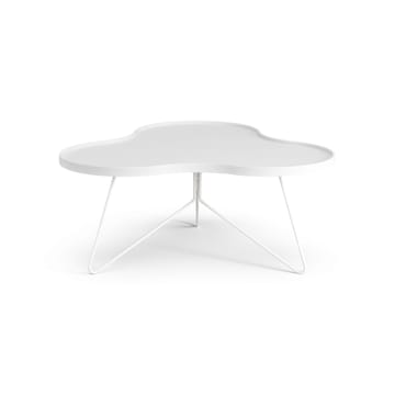 Mesa de centro Flower 84x90 cm - A39 cm Freixo com verniz branco - Swedese