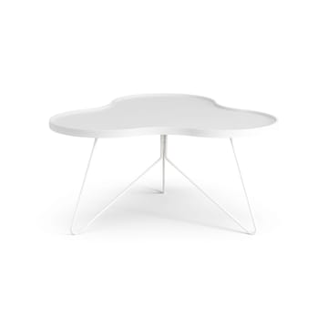 Mesa de centro Flower 84x90 cm - A45 cm Freixo com verniz branco - Swedese