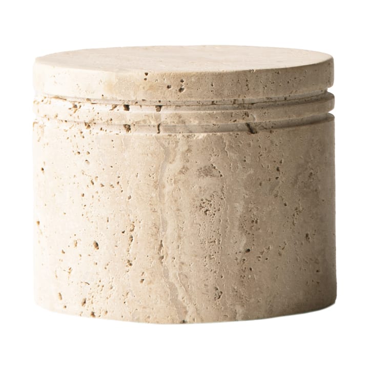 Pote com tampa Travertine, Ø13 cm  Tell Me More