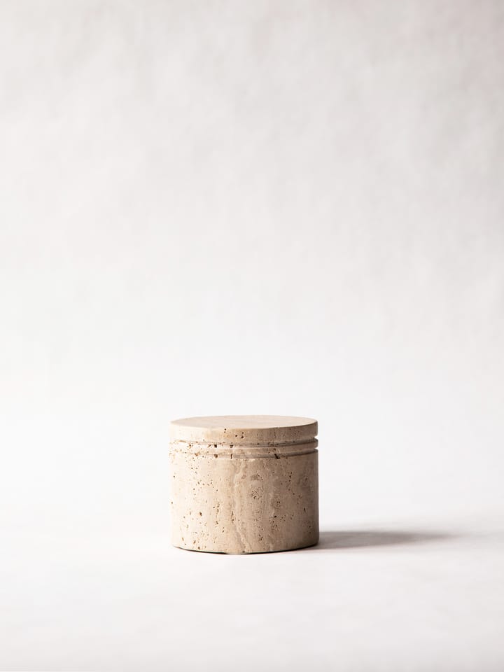 Pote com tampa Travertine, Ø13 cm  Tell Me More