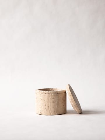 Pote com tampa Travertine - Ø13 cm  - Tell Me More