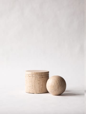 Pote com tampa Travertine - Ø13 cm  - Tell Me More