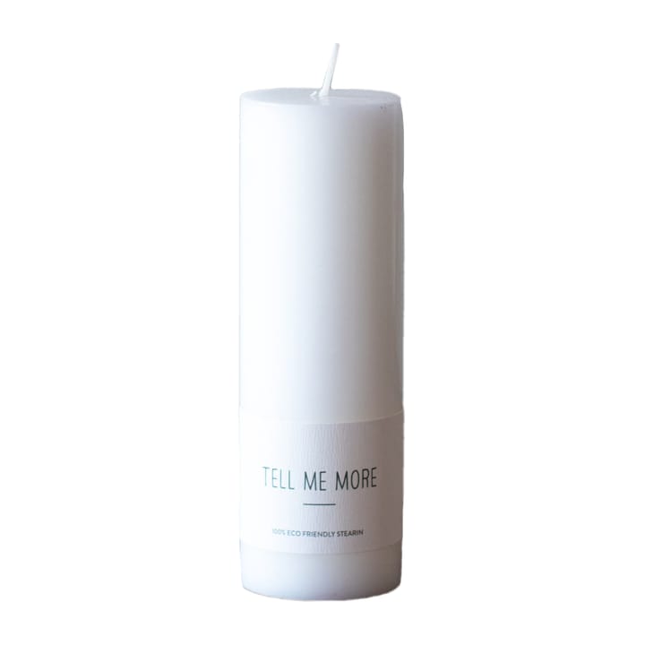 Vela cilindro Tell Me More L 15 cm - Branco - Tell Me More