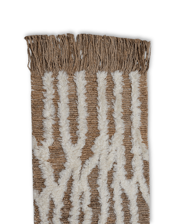 Tapete de entrada de juta Wahl 80x250 cm - Brown-offwhite - Tinted