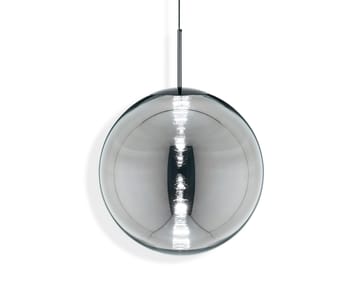 Globe candeeiro suspenso LED Ø50 cm - Cromo - Tom Dixon