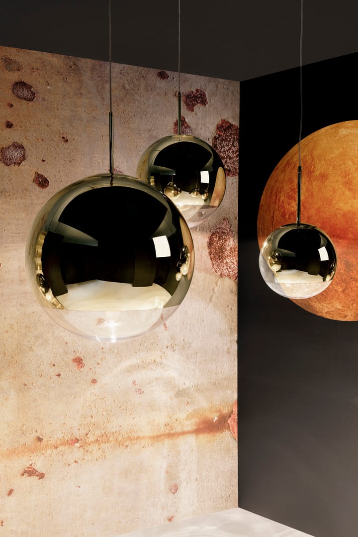 Mirror Ball candeeiro suspenso LED Ø40 cm - Dourado - Tom Dixon