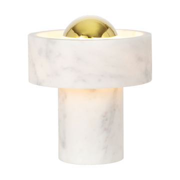 Stone Candeeiro de mesa LED portátil 19 cm - Mármore - Tom Dixon