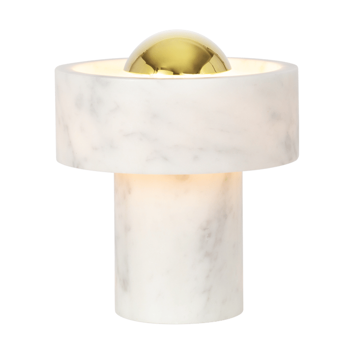 Stone Candeeiro de mesa LED portátil 19 cm - Mármore - Tom Dixon