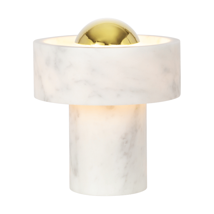 Stone Candeeiro de mesa LED portátil 28 cm, Marble-gold Tom Dixon