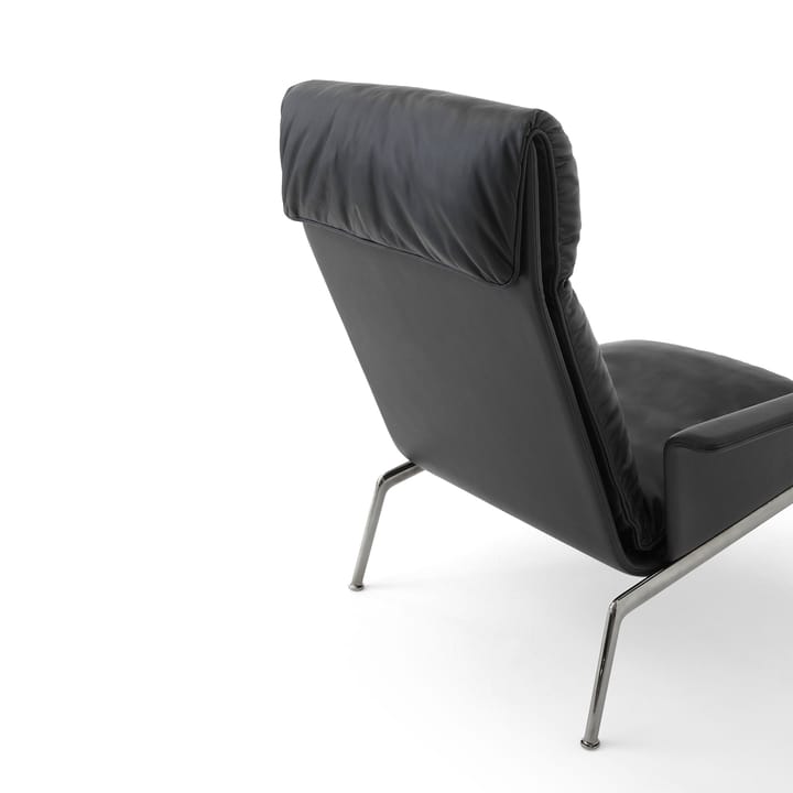 Cadeira lounge Muno LN17 High back, Dark chrome-Black &Tradition