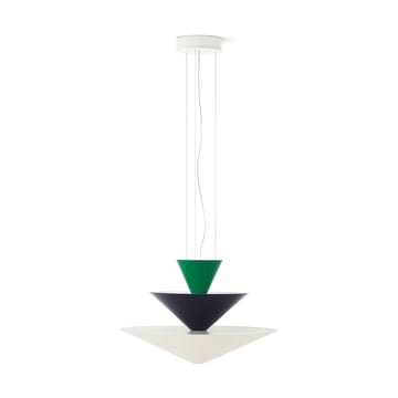 Candeeiro suspenso Gio LN14 Ø60 cm - Signal green-deep blue-ecru - &Tradition