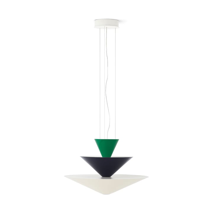 Candeeiro suspenso Gio LN14 Ø60 cm, Signal green-deep blue-ecru &Tradition