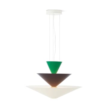 Candeeiro suspenso Gio LN15 Ø92 cm - Signal green-deep blue-ecru - &Tradition