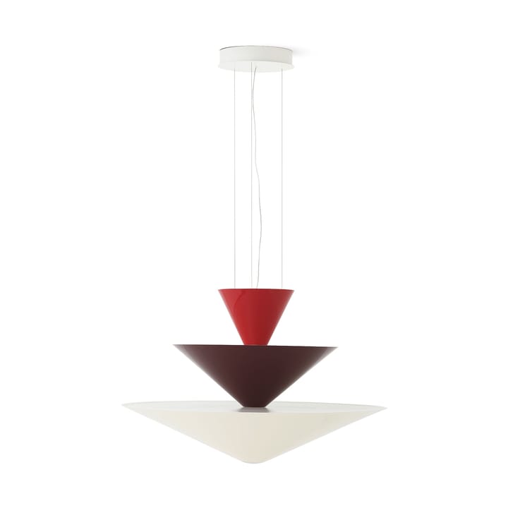 Candeeiro suspenso Gio LN15 Ø92 cm - Vermilion red-d. burgundy-ecru - &Tradition