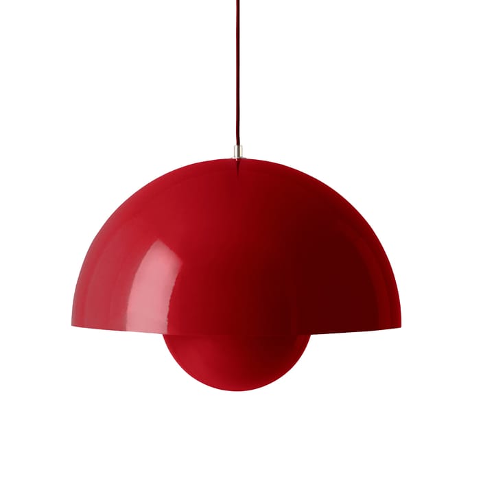 Candeeiro suspenso grande FlowerPot VP2 - Vermelho vermilion - &Tradition