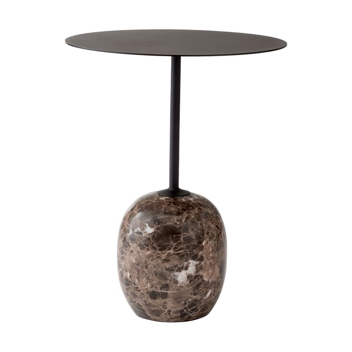 Mesa de apoio Lato LN8 - Warm black-Emparador marble - &Tradition