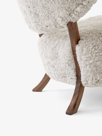 Poltrona Wulff Lounge Chair ATD2 - Nogueira oleada-Moonlight - &Tradition