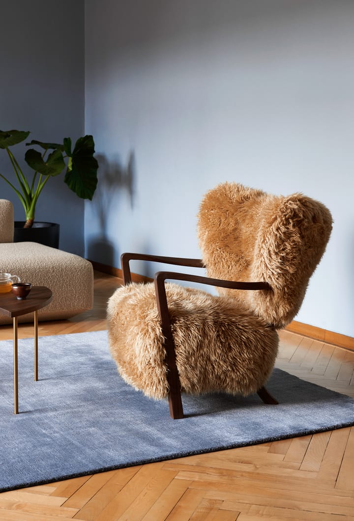 Poltrona Wulff Lounge Chair ATD2 - Nogueira oleada-Sheepskin mel - &Tradition