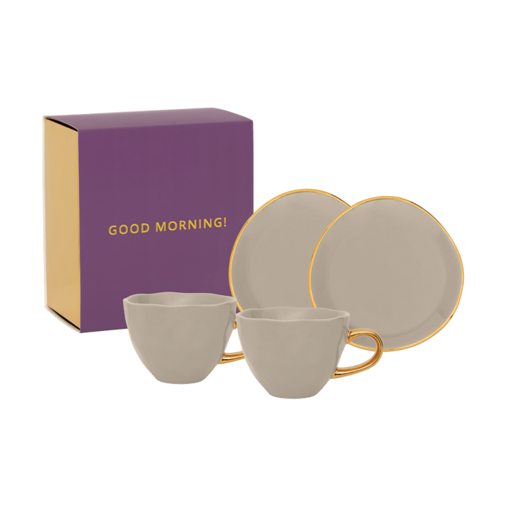 Conjunto oferta Good Morning Cappuccino caneca e pires, 2 un. - Gray morn - URBAN NATURE CULTURE