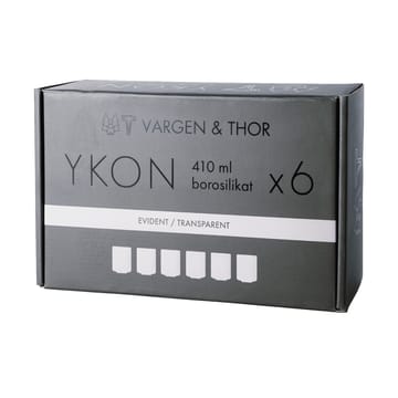 Copos YKON 41 cl, 6 un. - Evident transparent - Vargen & Thor
