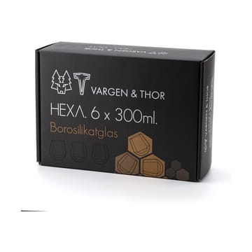 Hexa copo 30 cl 6 un. - Transparente - Vargen & Thor