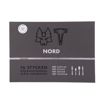 Nord talheres 16 peças - Prata polida - Vargen & Thor