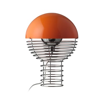 Candeeiro de mesa Wire Ø30 cm  - cromo-laranja - Verpan