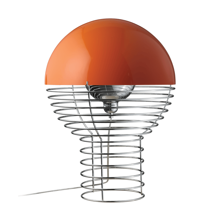 Candeeiro de mesa Wire Ø40 cm - cromo-laranja - Verpan