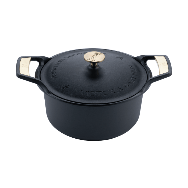 Panela Signature com tampa em ferro fundido 5,5 L, Preto Victoria