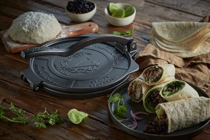 Prensa de tortillas Heavy Duty Ø25 cm, Preto Victoria