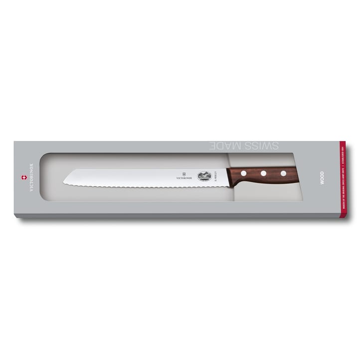 Faca p/ pão Wood 21 cm, Aço inoxidável-ácer Victorinox