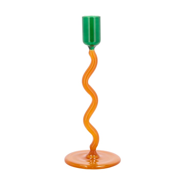 Castiçal Styles 19,6 cm - Green-amber - Villa Collection