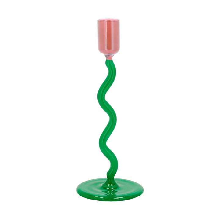 Castiçal Styles 19,6 cm - Green-pink - Villa Collection