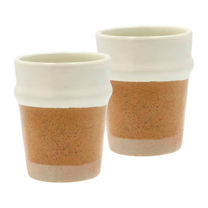 Evig caneca 35 cl 2 unid. - Âmbar-creme - Villa Collection