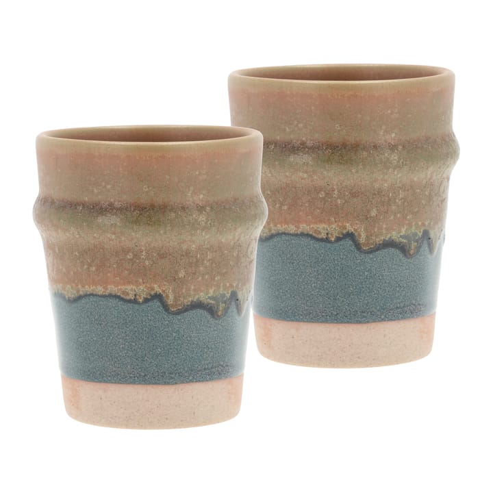 Evig caneca 35 cl 2 unid. - Azul-marrom - Villa Collection