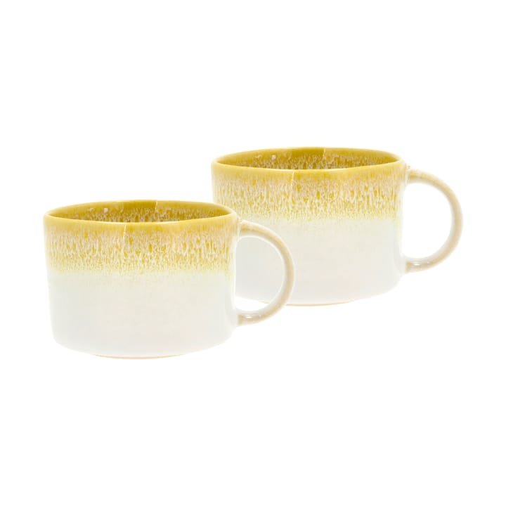 Styles caneca com alça 16 cl 2 un. - Yellow-cream white - Villa Collection