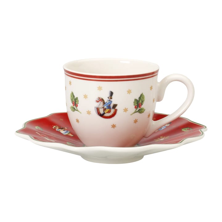 Chávena de expresso e pires Toy's Delight 30 cl - Branco-vermelho - Villeroy & Boch