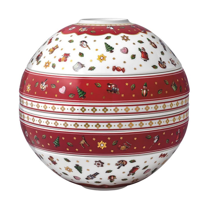 Conjunto de louça 7 peças Toy's Delight La Boule - Vermelho-branco - Villeroy & Boch