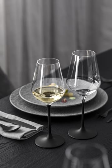 Copo de vinho branco Manufacture Rock 38 cl, 4 un. - Transparente-preto - Villeroy & Boch