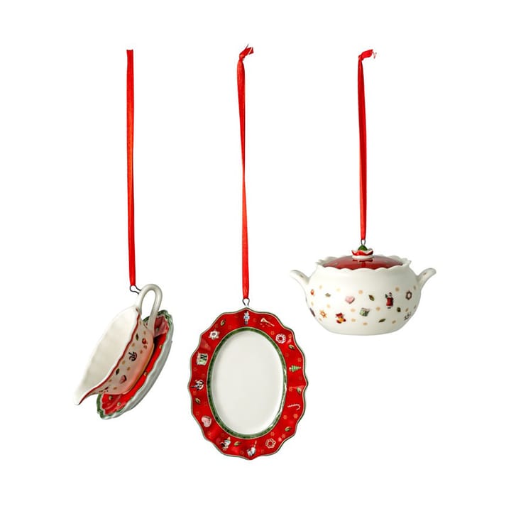 Pingente Árvore de Natal serviço 3 Peças Toy's Delight , Vermelho-branco Villeroy & Boch