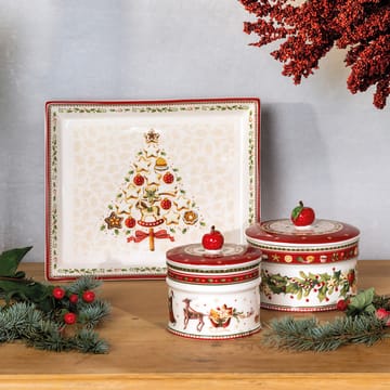 Pote para biscoitos Winter Bakery M 0,55 L - Branco-vermelho - Villeroy & Boch