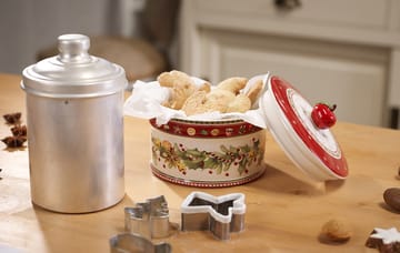 Pote para biscoitos Winter Bakery M 0,55 L - Branco-vermelho - Villeroy & Boch