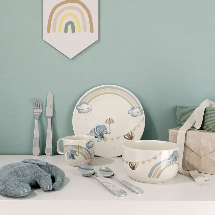 Serviço de mesa infantil + talheres Walk like an Elephant, 7 peças Villeroy & Boch